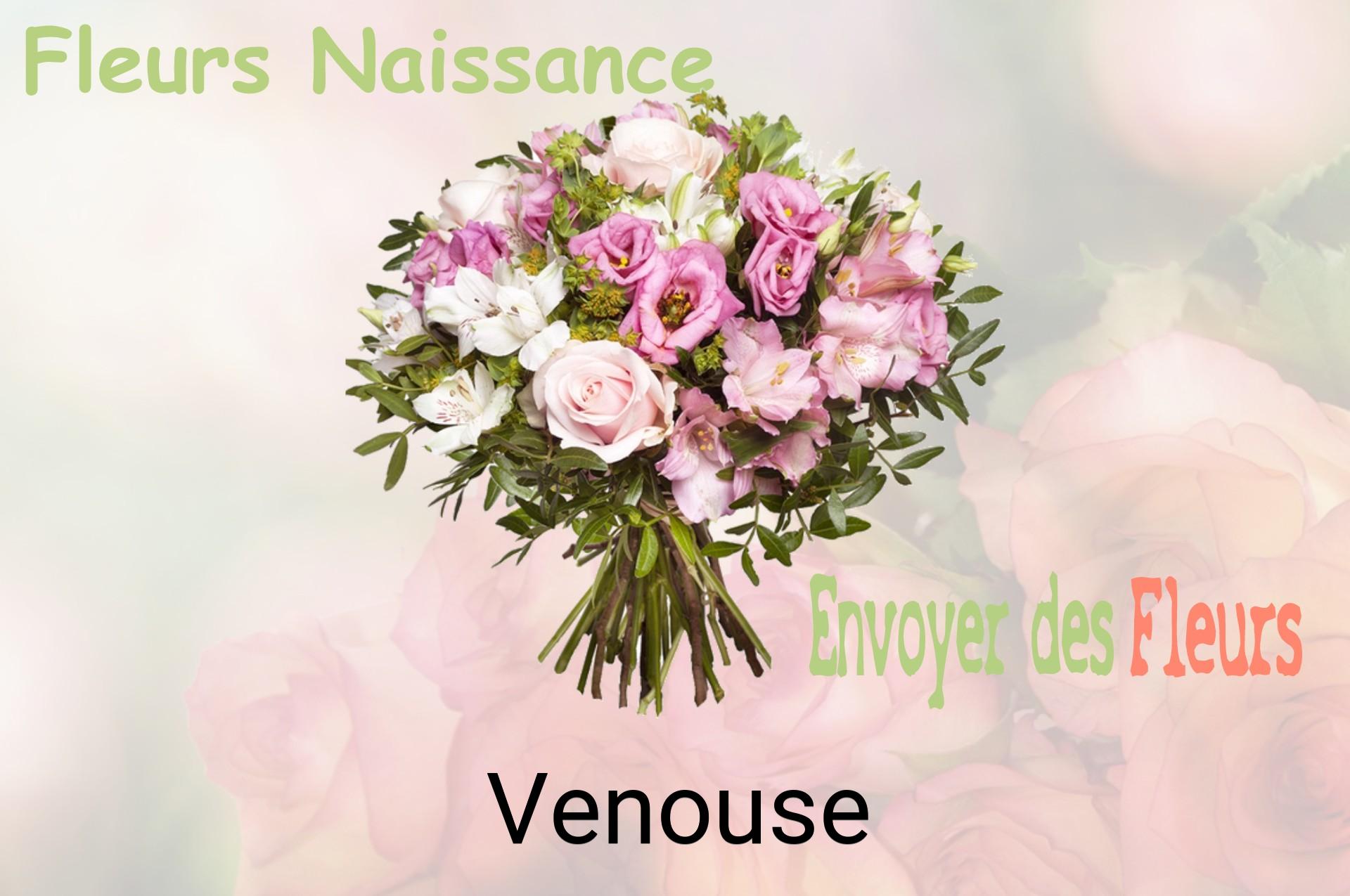 Bouquet de fleurs de naissance livré à Venouse